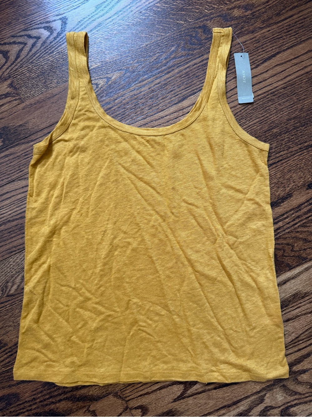 J. Crew Mustard Scoop Neck Tank